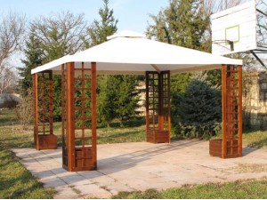 Шатер с кашпо