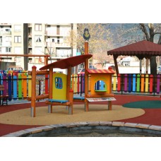 Детская беседка с занимательными играми Б 12