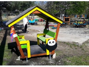 Детская беседка со скамейками Б 21