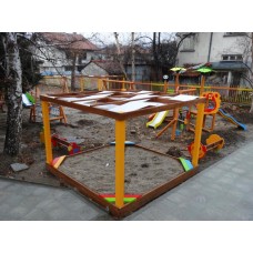 Песочница с теневым навесом Б 10-3