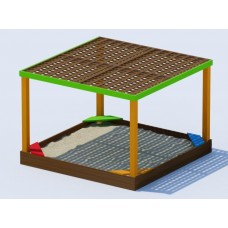 Песочница с теневым навесом Б 10-4