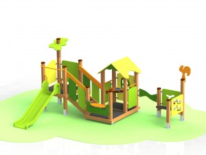 Детский игровой комплекс КД 46 "Лесной теремок"