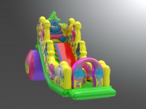 Надувная горка Тролли