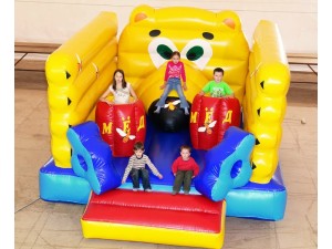 Надувная горка-батут Винни Пух