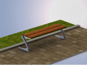 Скамейка парковая П 14