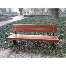 Скамейка парковая со спинкой П15