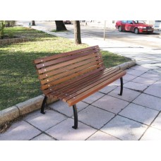 Скамейка парковая со спинкой П 16
